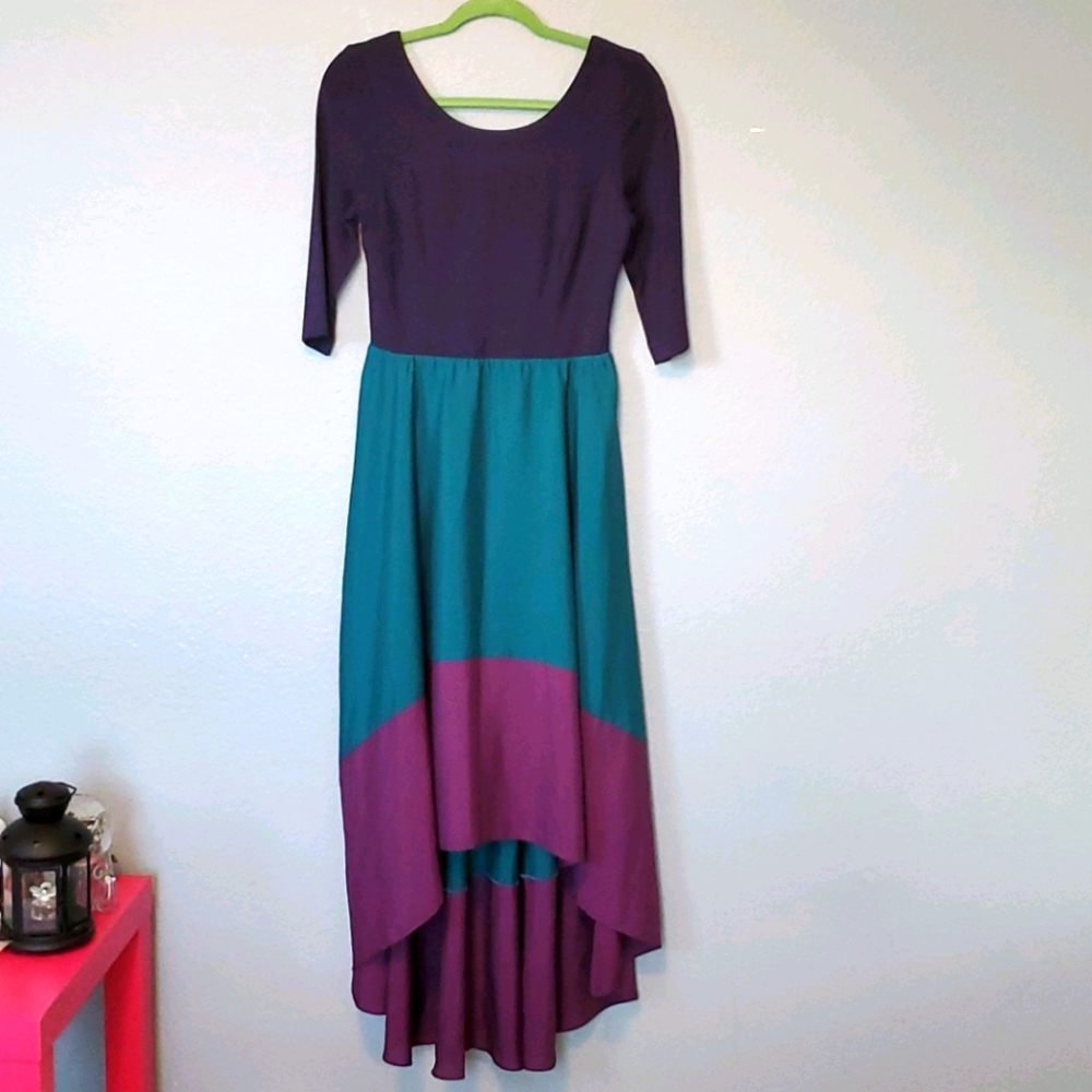 Hutch High Low ( hi-lo) 3/4 Sleeve Maxi Dress